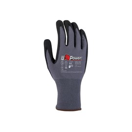 U-Power Merengue Work Gloves Accident Protection Nylon Spandex Protection Mechanical Risks Grey 10/XL