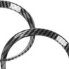 2Pcs Cup Holder Panel Cover Carbon Fiber Pattern Anti Scratch
