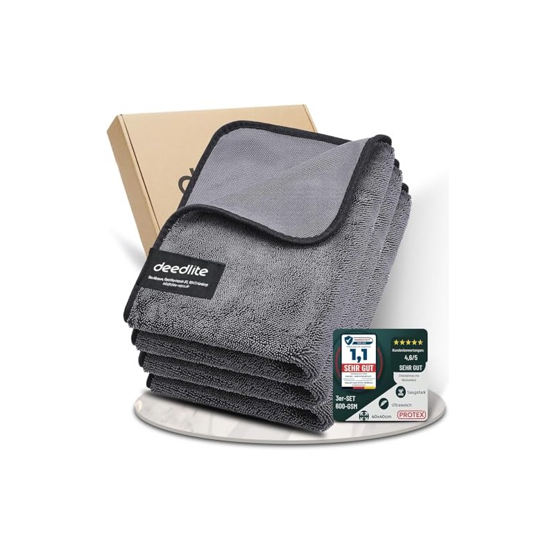 Deedlite Premium Microfiber Bath Wipes - Quick Drying Towel