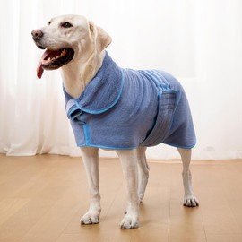 Zorela Dog Bathrobe, Super Soft Coral Fleece Bathrobe, Dog Bathrobe, Extra Absorbent for After Bath, Beach, Pool