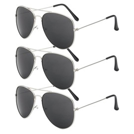 TUONYIS Pack of 3 Men's Polarised Aviator Glasses, Metal Frame Glasses, Driving Glasses, Polarised Unisex, UV400 Protection, Driving Sunglasses, Driving Glasses, Sports Glasses for Driving,, gray