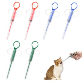 TOPCZY Pack of 6 Pill Dispenser for Cats, Medication Feeder Pet Pusher, Cat Tablets, Swallowing Aid Tablets, Pill Assist Cat for Cats Small Dogs