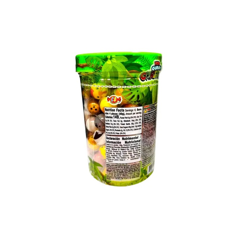 Mini Gummy Caritas Con Relleno Frutal 120 Piezas Candi Deli