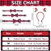 Christmas Dog Collar Set, Durable Dog Collar with Bow Cotton,