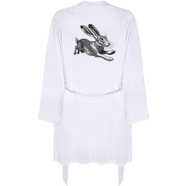 Azeeda Large 'Drawing of a Hare' Adult Dressing Robe/Gown (RO00090658)