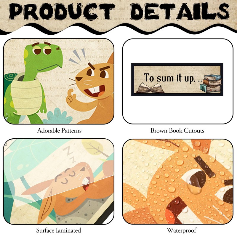 Outus 36 Pcs Races Writing Strategy Bulletin Board Poster Set