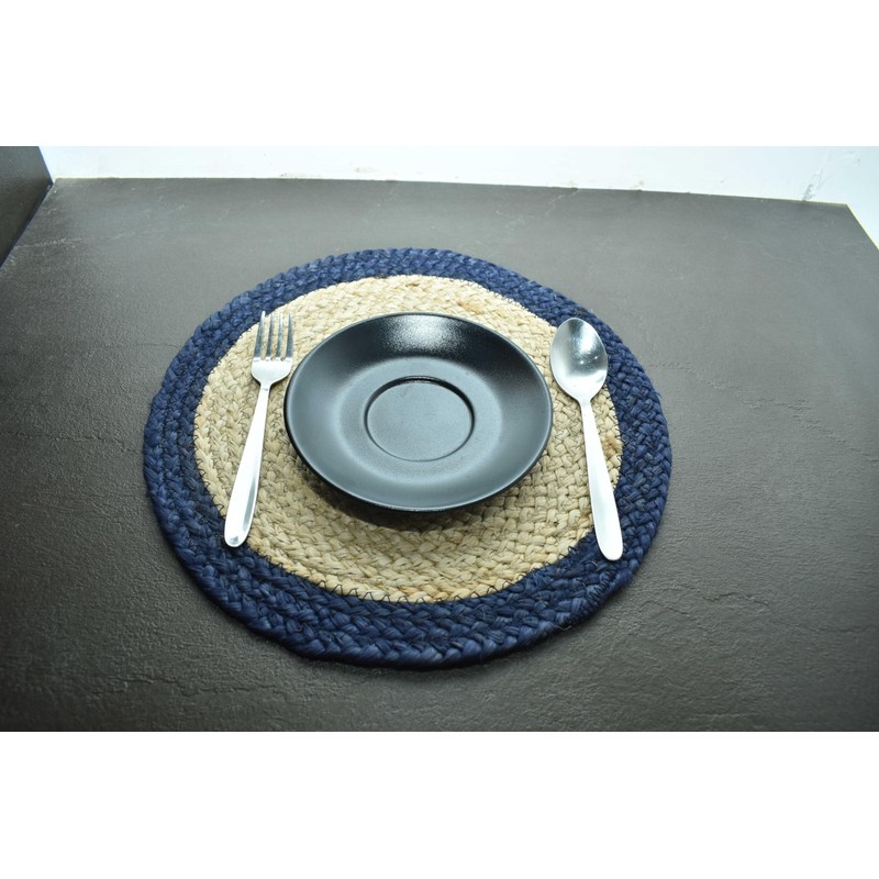 Ripaz Vogue - Round Placemats Natural Jute Fiber Handmade Rustic