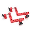 Square Positioning Ruler Kit Aluminum Alloy Right Angle 90 Degree