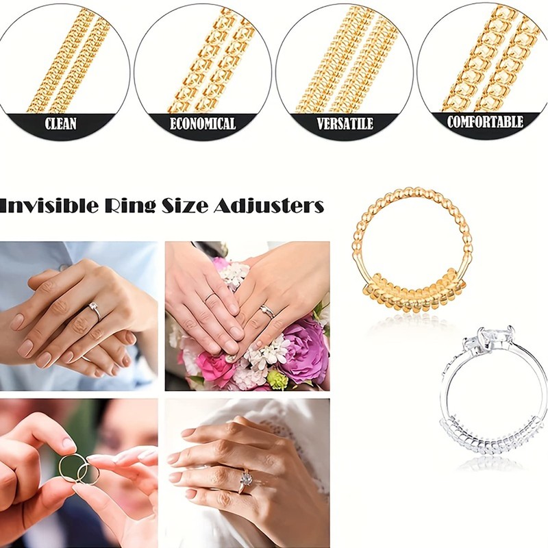 Invisible Ring Sizer Adjuster for Loose Rings, 8 Pack 4