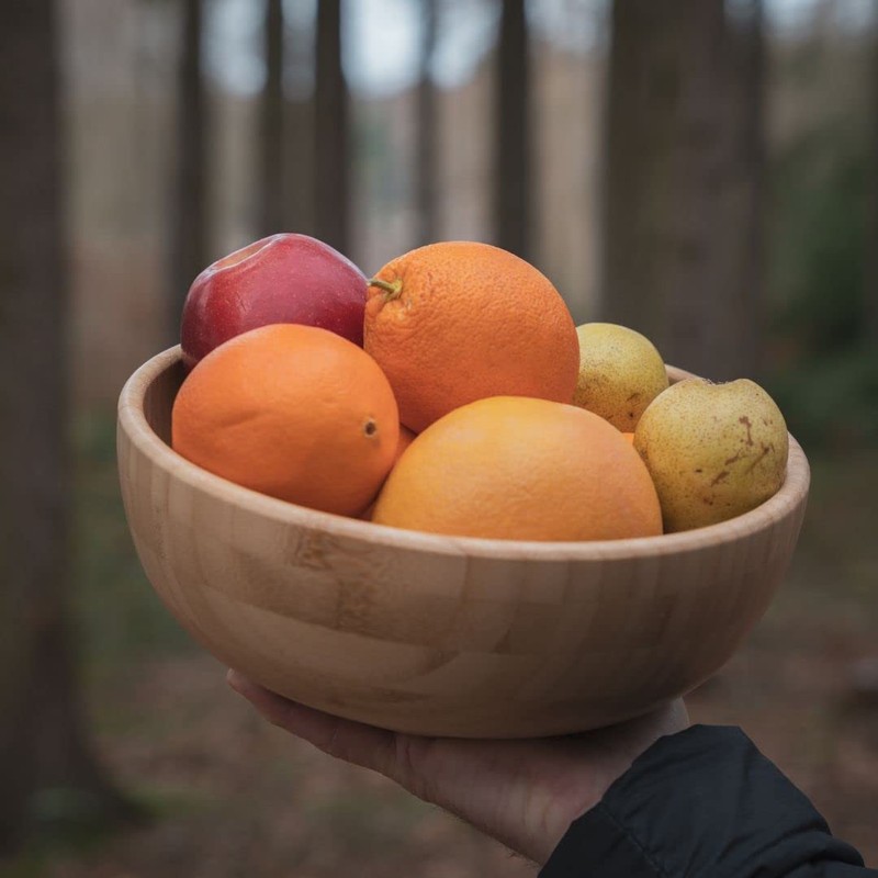 pandoo Bamboo Bowls, Fruit Bowl, Bamboo Bowl, Bowl Set, Salad