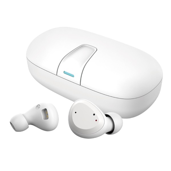 Efredo White Call Noise Cancelling Earphones, AI Learning, Clear Voice,