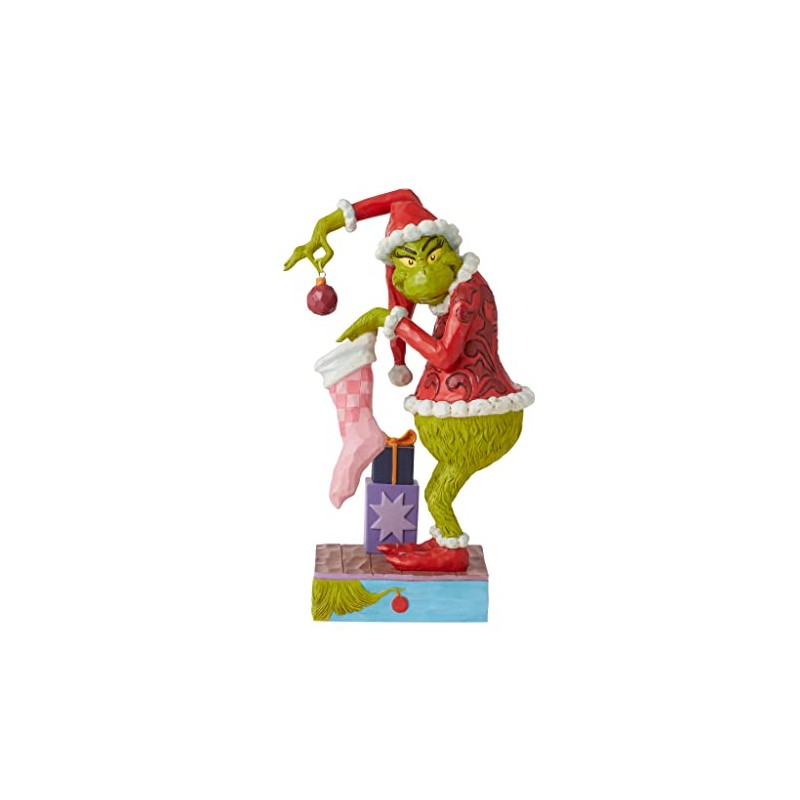 Enesco Jim Shore Dr. Seuss The Grinch Stealing Ornament Figurine,