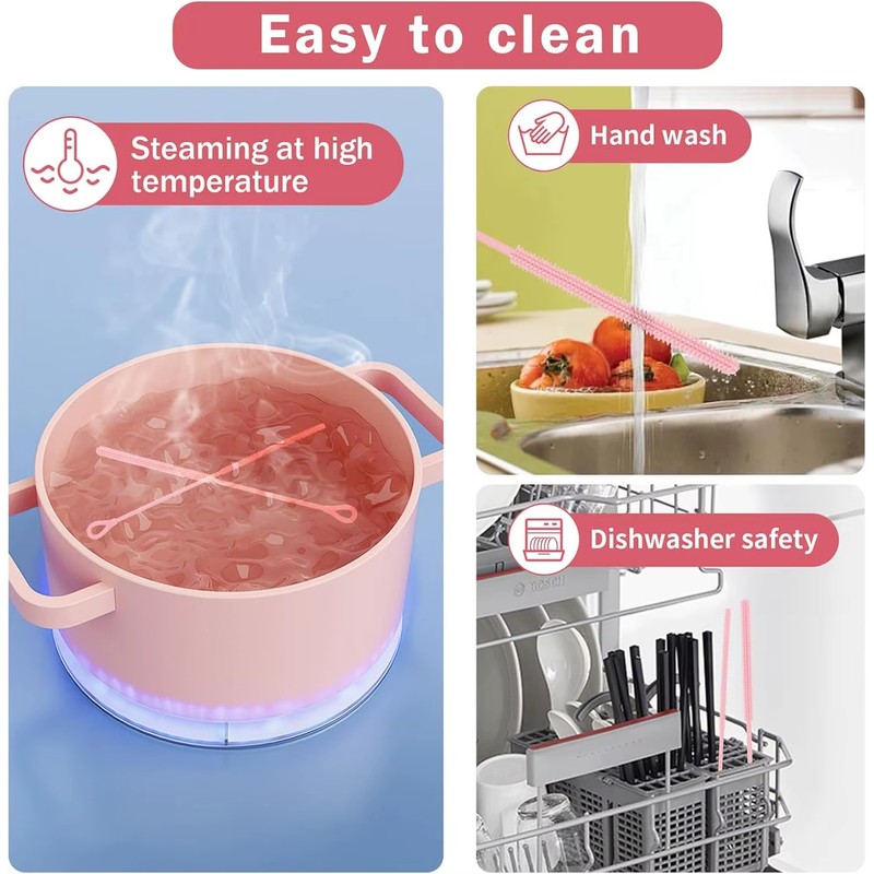 Silicone Straw Cleaning Brush – Flexible 6 mm (0.24 in)