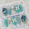 Fresh Mint Handmade Nail Tips - Ballerina / 프레쉬민트 수제네일팁