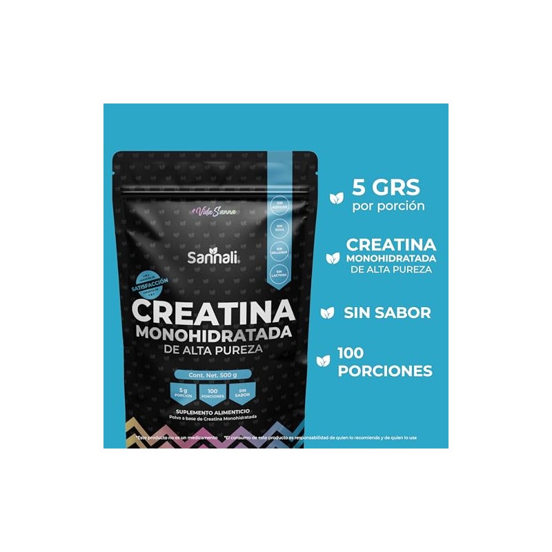 Creatina Monohidratada de Alta Pureza en Polvo | Sin Sabor