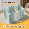 25.5" Dog Playpen 9+1 Panel Plastic Puppy Playpen for Small/Medium
