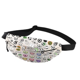 VAMSII Soccer Coach Gift Soccer Lovers Waist Pack Crossbody Bag for Lovers and Fans Team Club Gift (CASoccerWaist)