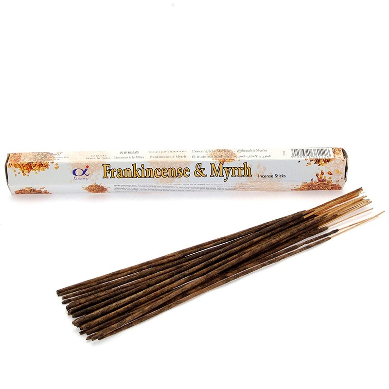STAMFORD INC. 37112 Frankincense and Myrrh Incense Sticks, 20 Sticks