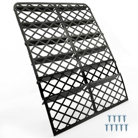 HECASA Black Grille Compatible with 1987-2006 Yamaha Banshee 350 YFZ350 Grill Protector Support Assembly