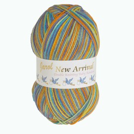 Jarol New Arrrival Baby Random Double Knit/DK Knitting & Crochet Yarn. Baby Yarn Available in a Selection of Variegated Shades, 100% Acrylic, 600 Metres, 200g Balls, Single Ball, Iguazu