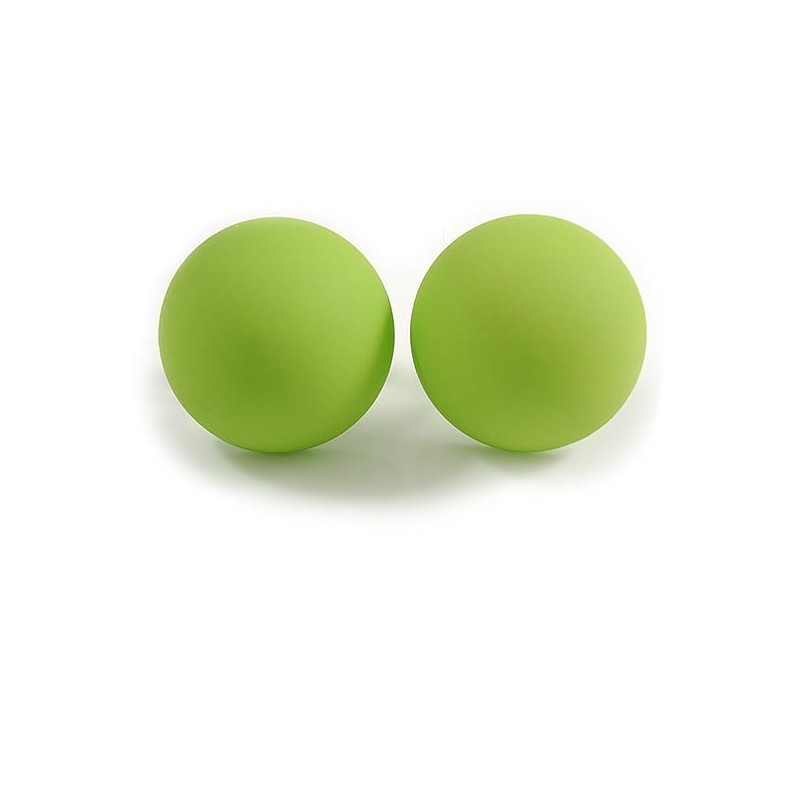15mm Diameter Lime Green Acrylic Button Shaped Stud Earrings