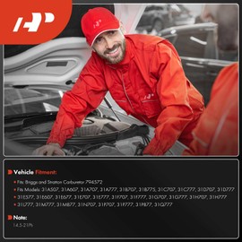 A-Premium 591731 Carburetor Compatible with Briggs & Stratton 594593 794572 791858 792358 793224 792768 793224 791888 792358 792171 17.5HP 19HP 19.5HP 21HP Engines