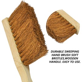 Soft hand Brush for Cleaning Soft bristle Brush Wooden Scrubbing Hand Brush Heavy Duty Indoor Outdoor Handheld Wooden Handle brush for Cleaning (PACK OF 1)