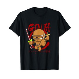 Ginja Gingerbread Cookie Ninja Ninjabread Christmas Costume T-Shirt