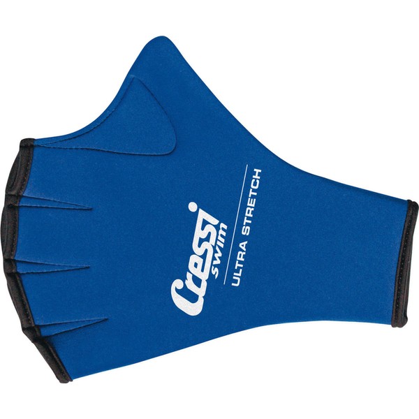 Cressi Swim Gloves Gants Palmés Mixte Adulte, Bleu, Taille M