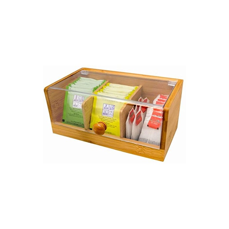 Nerthus FIH 677 Natural Bamboo Tea Bags 3 Sections