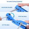 Cable Matters 2-Pack Wire Strippers/Cable Stripper in Blue, 8-16 AWG,