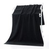 AIMALL Microfiber Towel 35x75cm Black, Multi-Purpose Gym, Sport, Travel, Camping,