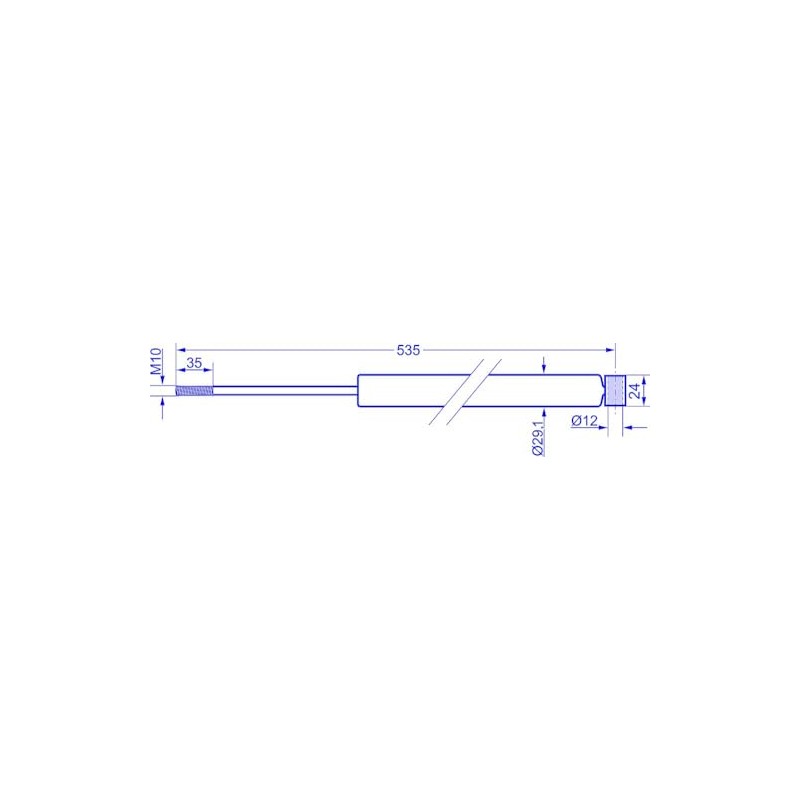 Overrun Damper Shock Absorber for Knott Overrun Device KF/KR/KV/KRV 13