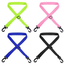 PATIKIL Ski Boot Carrier Strap, 4 Pack Snowboard Boots Carrying Strap Adjustable Shoulder Sling for Ski Boots, Ice Skates, Black, Blue, Pink, Light Green