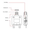 Genuine Thermal Circuit Breaker 4A 125/250VAC 32VDC 98 Series Push-Button-to-Reset