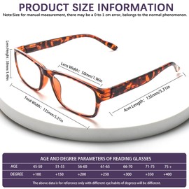 fadbon 6 Pack Reading Glasses Blue Light Blocking,Spring Hinge Readers for Men Women,Classic Pattern Frame Anti Glare Eyeglasses(6 Mix C2,2.50,x)