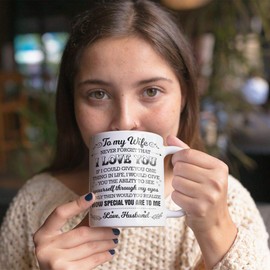 My Lovely Wife Gift - Wife Mugs Perfect Birthday Presents for The Wife - Gift for Wife