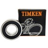 TIMKEN 6002-2RS 4 Pcs Double Rubber Seal Bearings 15x32x9mm, Pre-Lubricated and Stable Performance and Cost Effective, Deep Groove Ball Bearings.