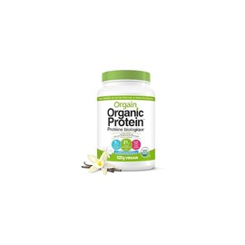 Orgain Orgain Organic Plant Based Canadian Protein Powder, Vanilla Bean - Vegan, Lactose Free, Gluten Free, Dairy Free, No Sugar Added, Soy Free, Kosher, Non-GMO, 920 g (Pack of 1)