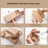 BENECREAT Kraft paper drawer box, festival gift packaging, boxes, soap,