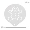 3PC Set Christmas Coffee Stencil Kit, Santa Claus Design, Coffee