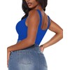 BelleLovin - Body sin mangas con cuello en V cuadrado