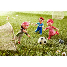 HABA Little Friends Lilli - 4" Bendy Girl Doll Figure with Pink Hair