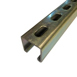 Online Metal Supply Gold Galvanized Steel Slotted Strut Channel, 1-5/8" x 1-5/8" x 36 inches, 12 Gauge