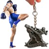 Muay Thai Keychain, Kick Boxing Keyring, Fighter Keychain, Fighting Postures