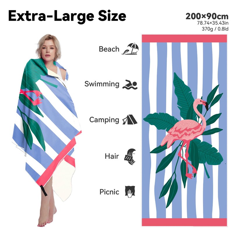 Style Slice Beach Towel Extra Large - Sand Free Quick