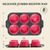 BRONYPRO Jumbo Silicone Muffin & Cupcake Pan for Baking with
