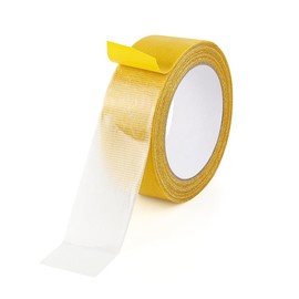 yuntop 1 Pack Double Sided Fabric Tape Heavy Duty Gauze Tape Fabric Tape High Stickness Mounting Tape for Carpets, Pictures, Posters, Frames (4CM/1.57Inch x 20M/66FT)