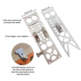 Upgraded 340mm Track Saw Square Right Angle Circular Saw Guide Angle Stop Compatible with Festool and Makita Guide Rail (Silver)