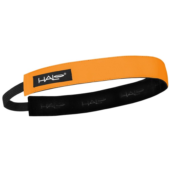 Halo Hairband Headband Sweatband Orange 1 inch wide